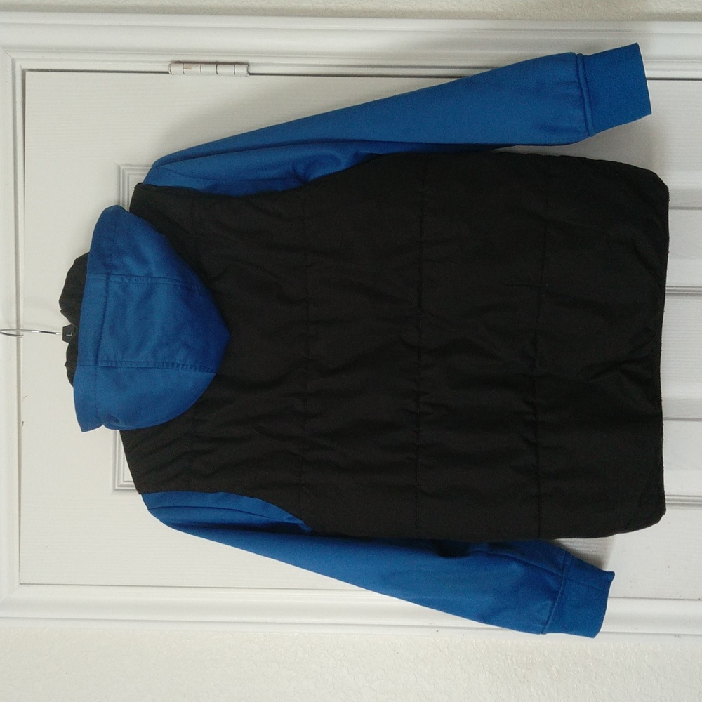 Nautica Boys Hybrid Quilted Hooded Puffer Jacket Size L/G , Winter - Picture 7 of 12